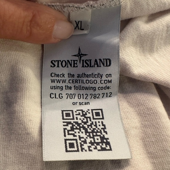 Stone Island Light Pink/White Hoodie - Picture 4 of 7